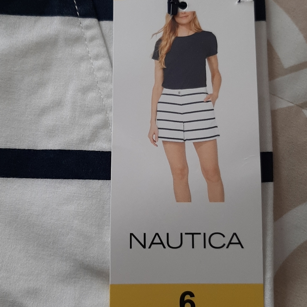 Ladies Nautica shorts with logo on back